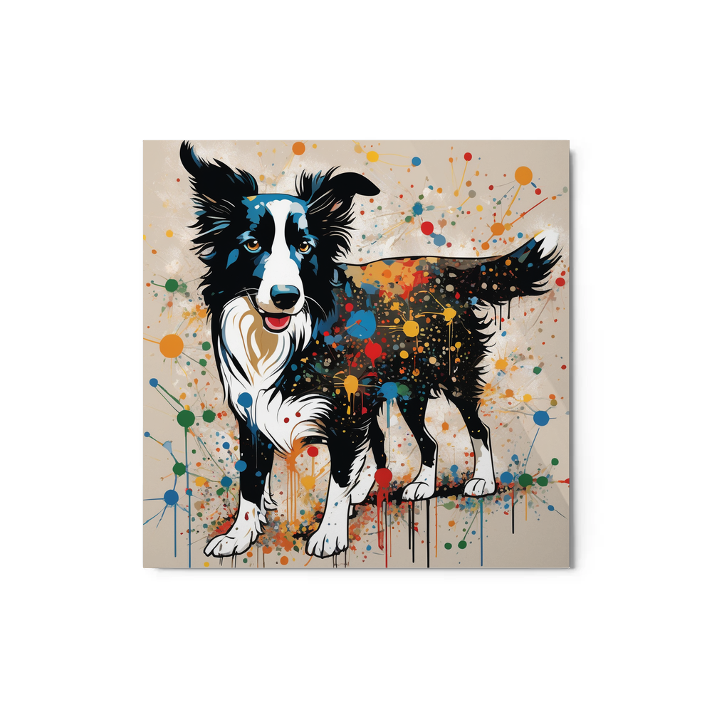 PugMug Custom Border Collie Metal Print