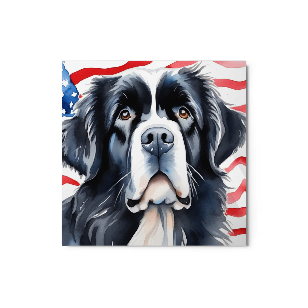 PugMug Custom Newfoundland Metal Print