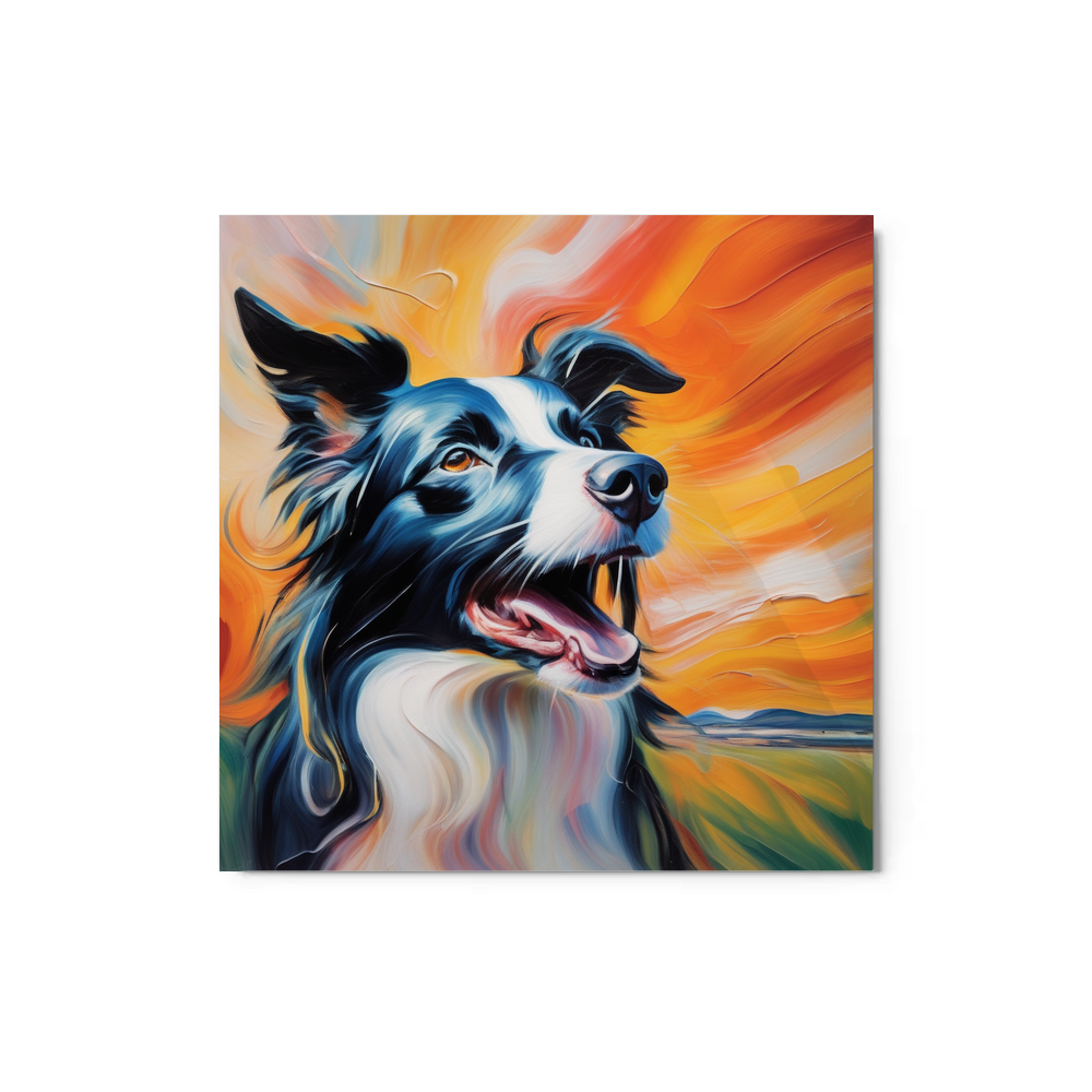 PugMug Custom Border Collie Metal Print