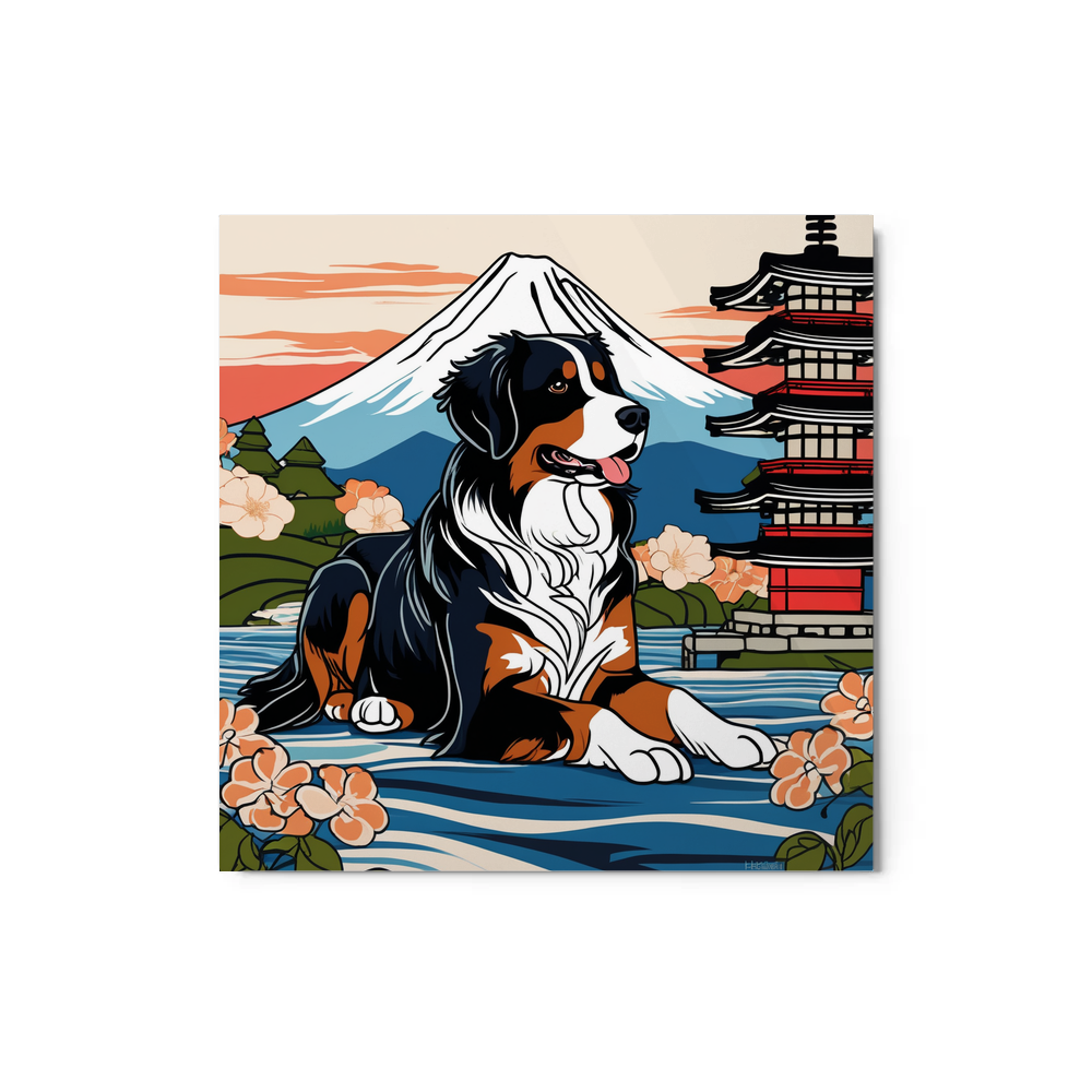 PugMug Custom Bernese Mountain Dog Metal Print