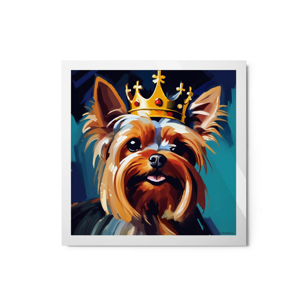 PugMug Custom Yorkshire Terrier Metal Print