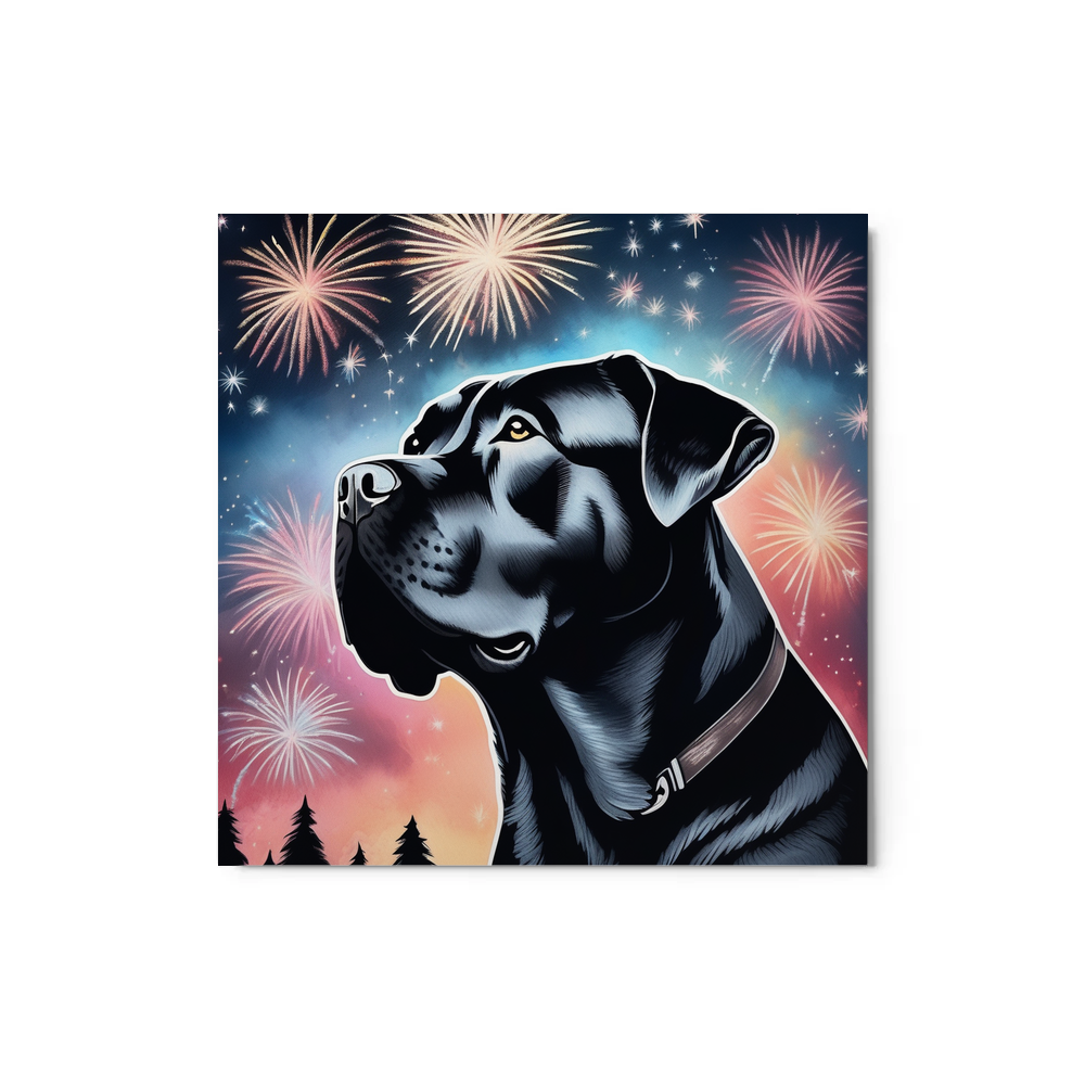 PugMug Custom Cane Corso Metal Print