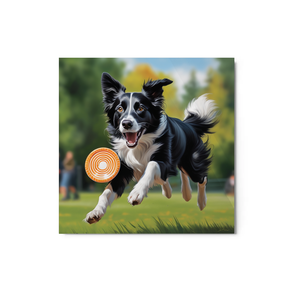 PugMug Custom Border Collie Metal Print