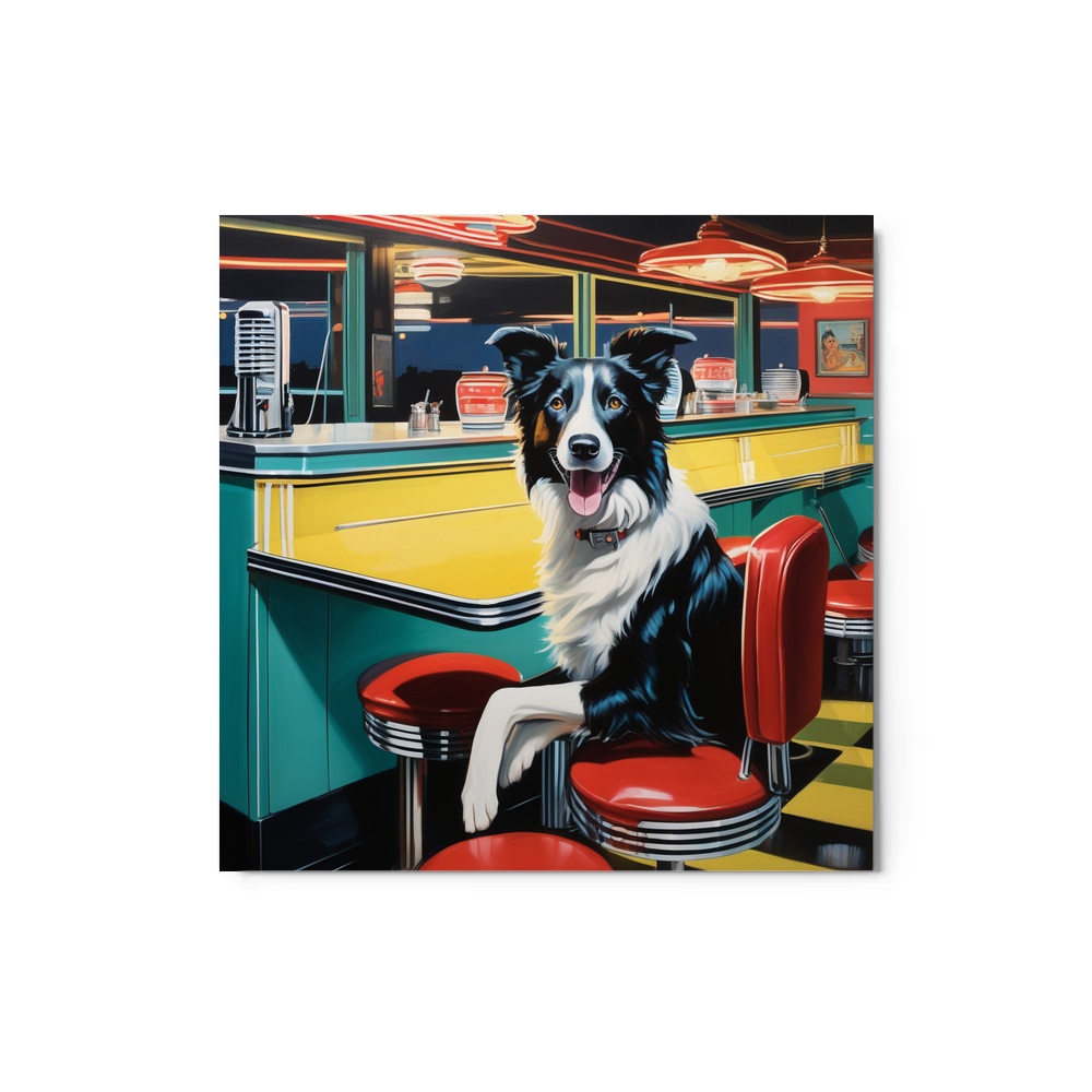 PugMug Custom Border Collie Metal Print