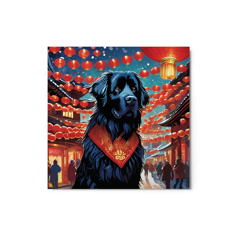 PugMug Custom Newfoundland Metal Print