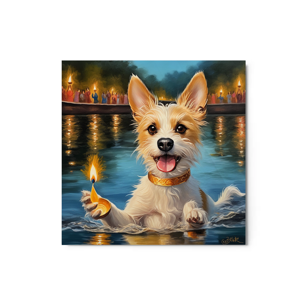 PugMug Custom Luna Metal Print