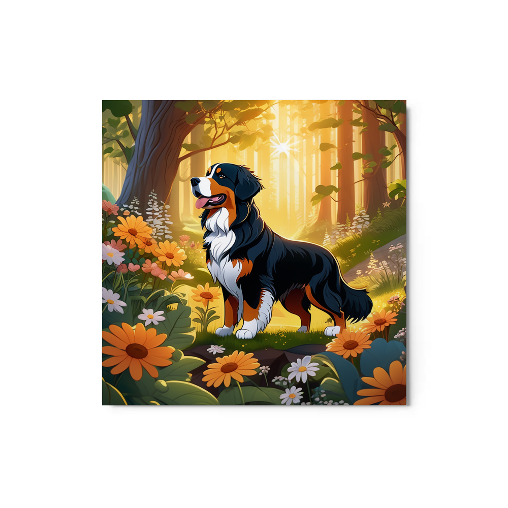 PugMug Custom Bernese Mountain Dog Metal Print