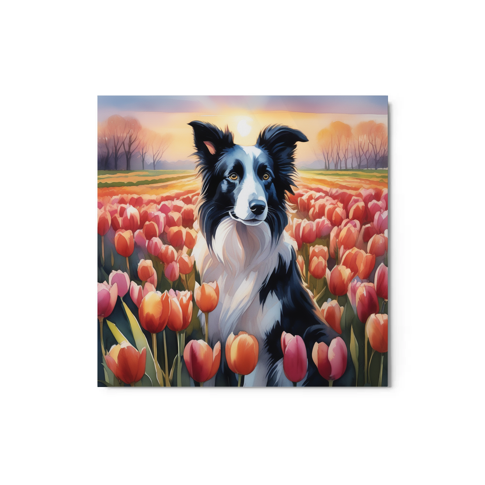 PugMug Custom Border Collie Metal Print