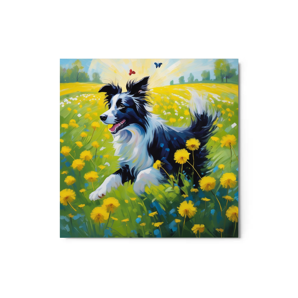 PugMug Custom Border Collie Metal Print