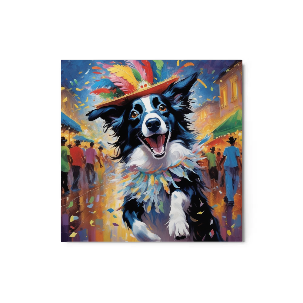 PugMug Custom Border Collie Metal Print