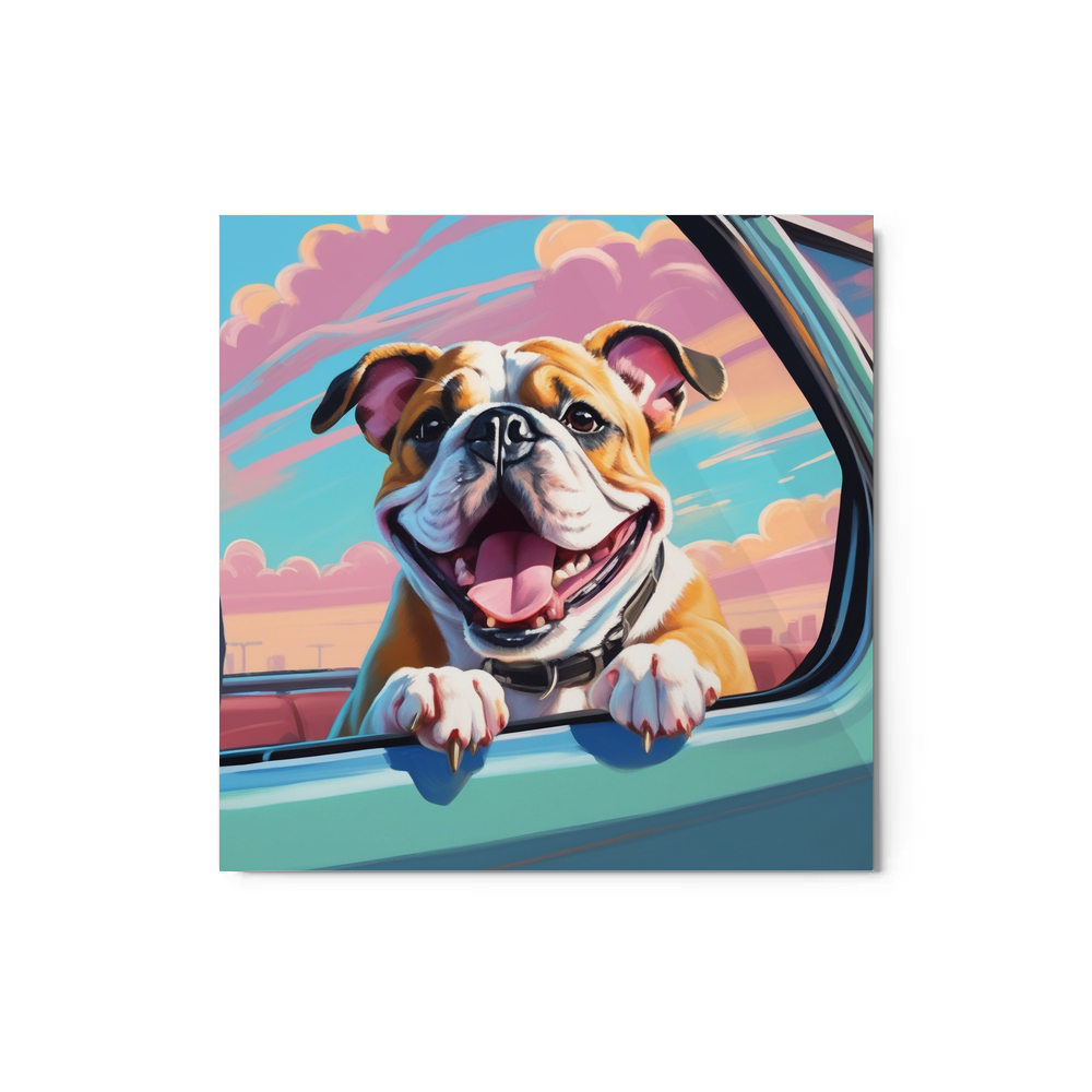 PugMug Custom Bulldog Metal Print