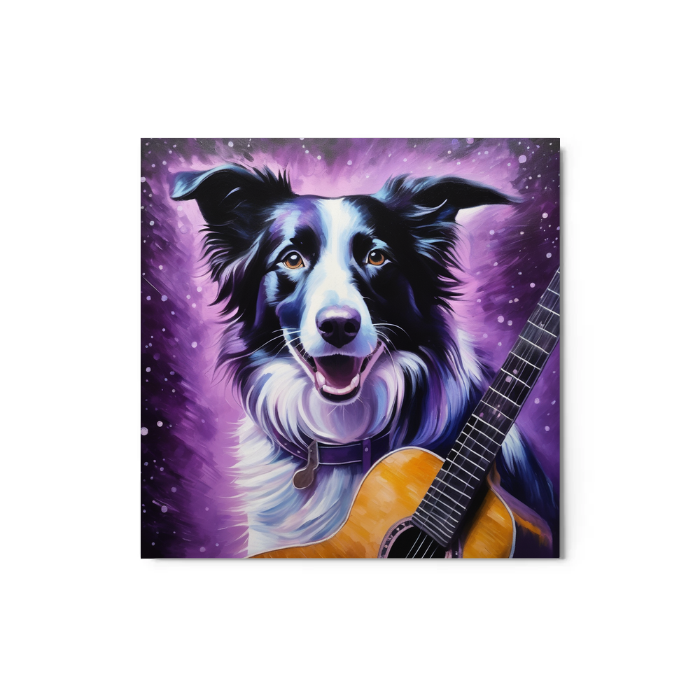 PugMug Custom Border Collie Metal Print