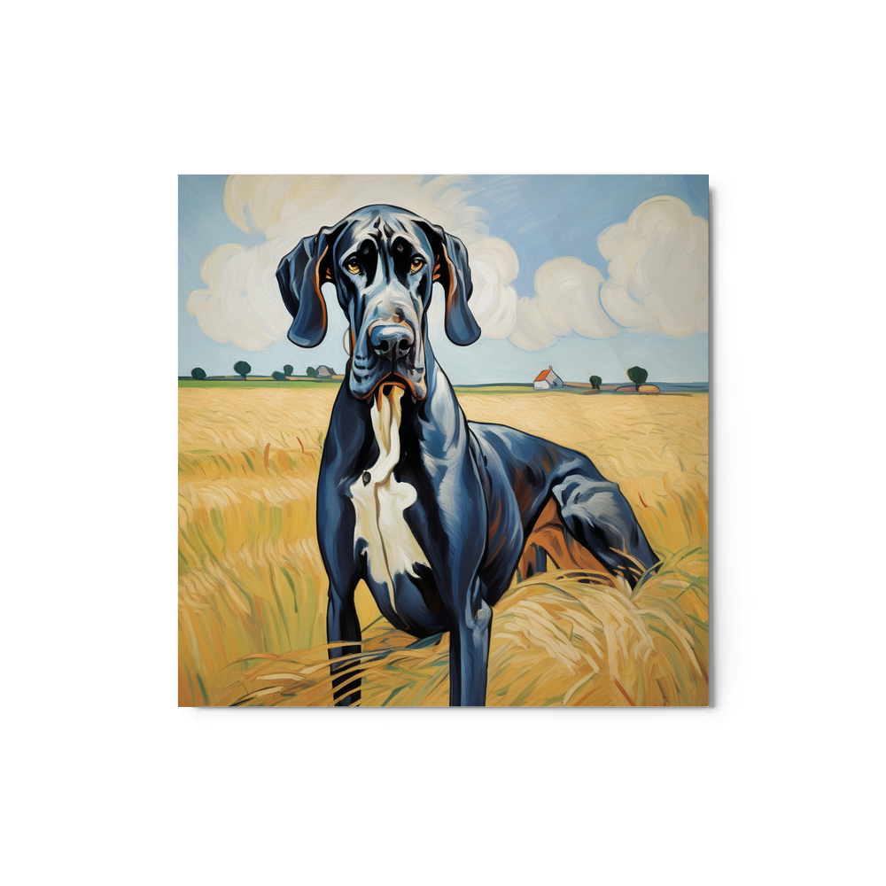 PugMug Custom Great Dane Metal Print