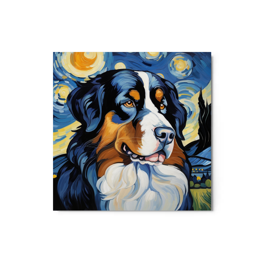 PugMug Custom Bernese Mountain Dog Metal Print