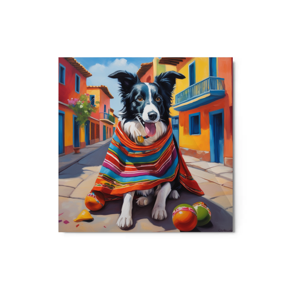 PugMug Custom Border Collie Metal Print