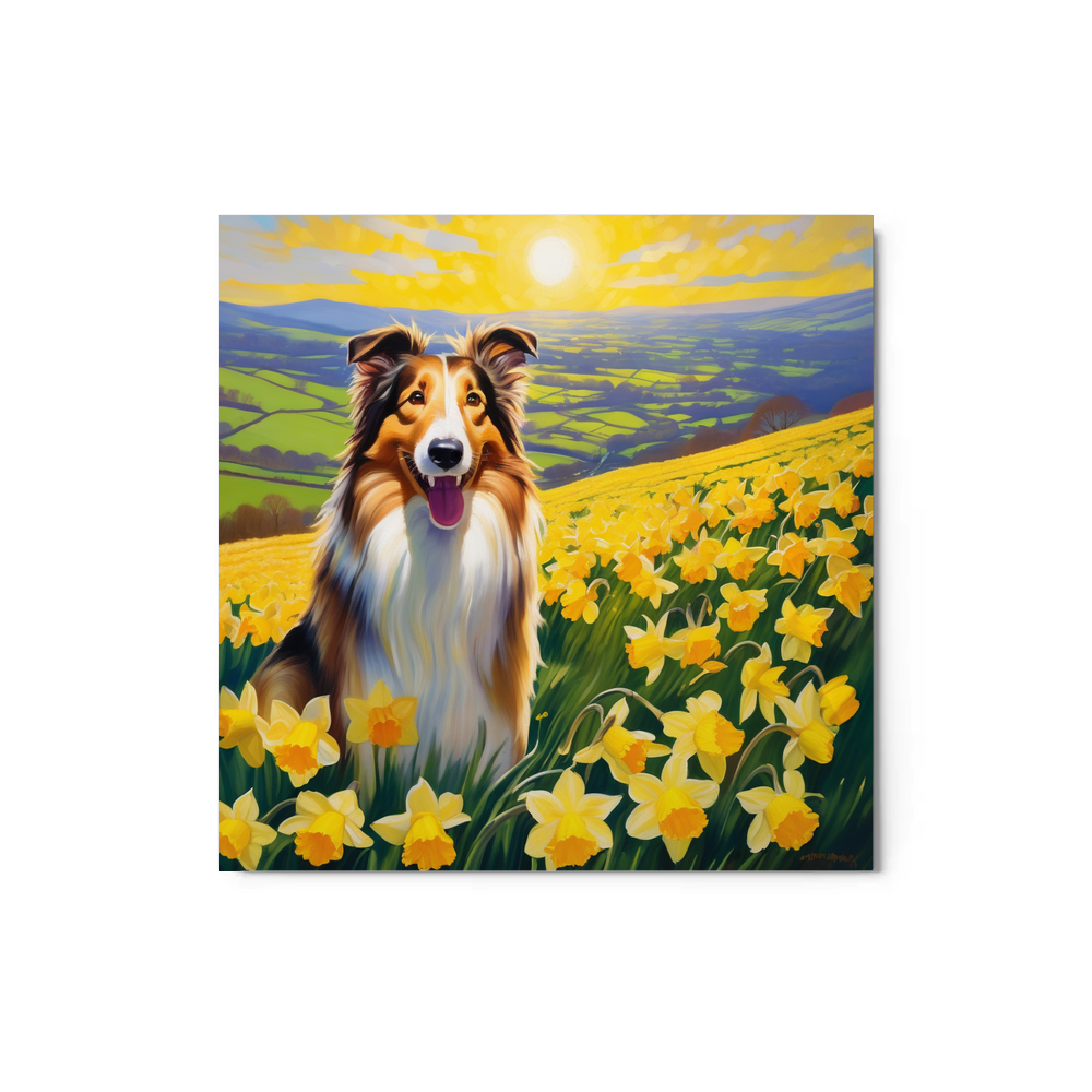 PugMug Custom Collie Metal Print