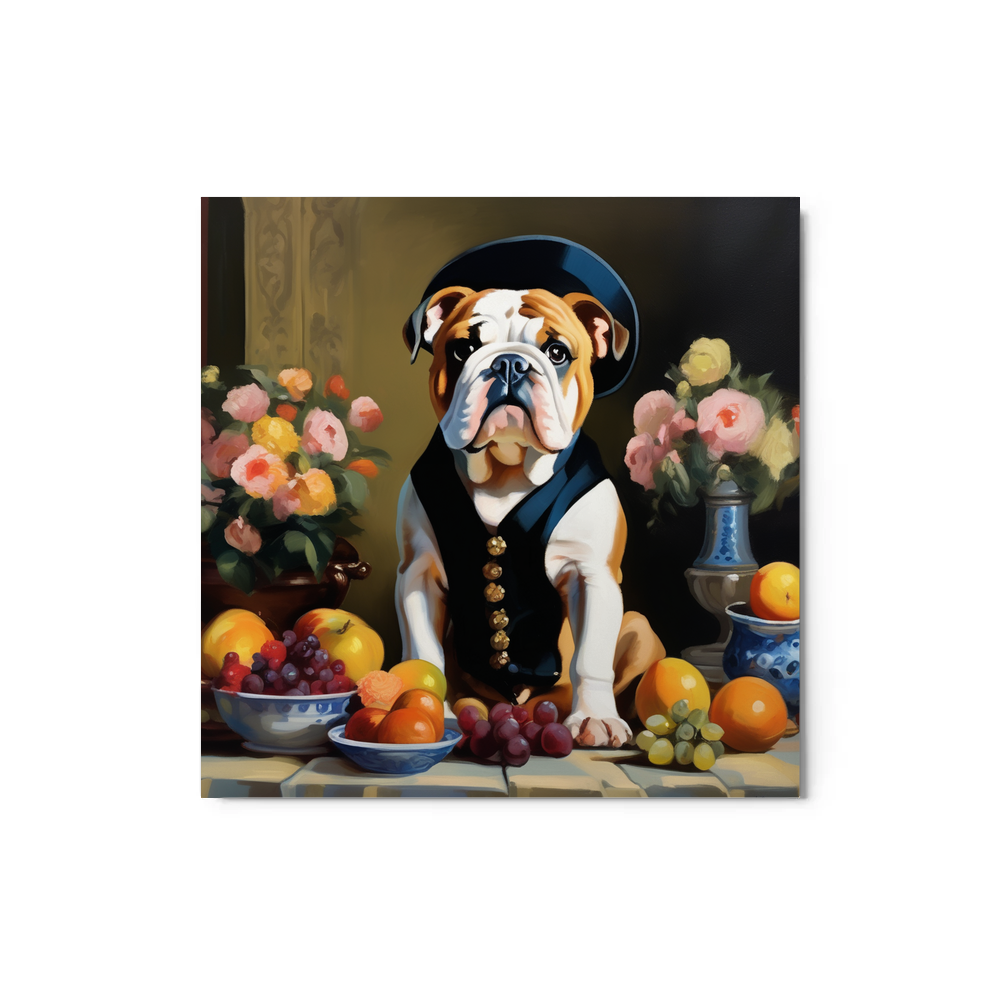 PugMug Custom Bulldog Metal Print