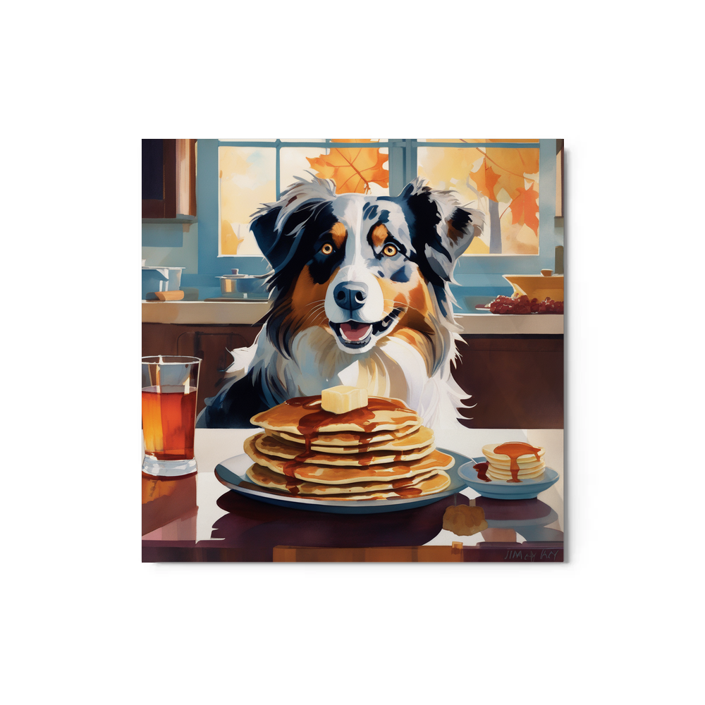 PugMug Custom Australian Shepherd Dog Metal Print