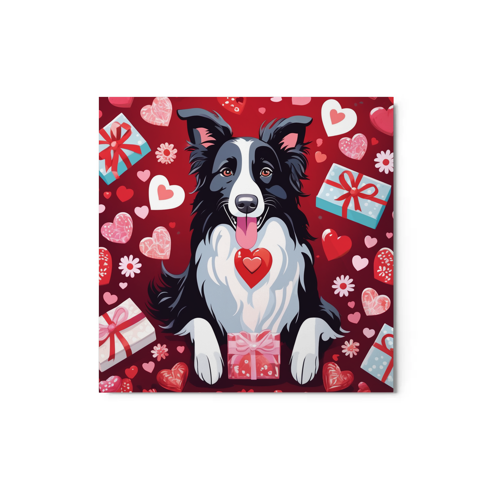 PugMug Custom Border Collie Metal Print