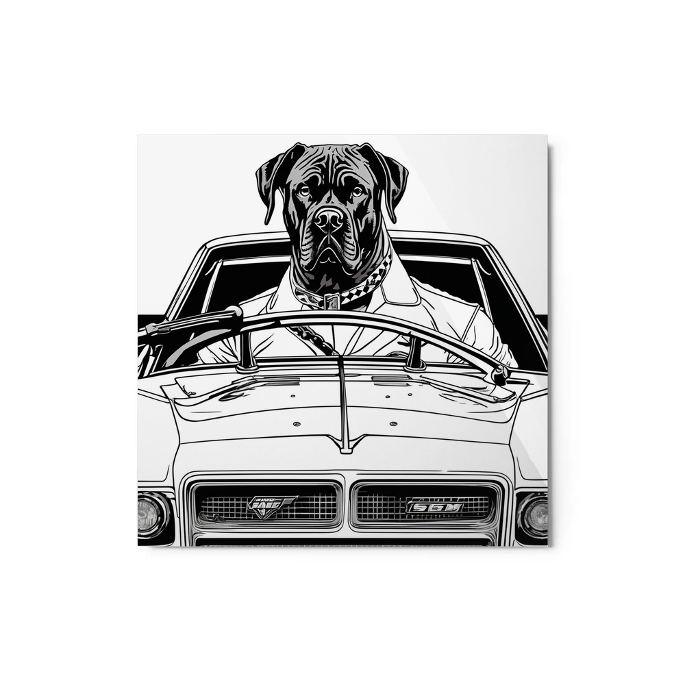 PugMug Custom Cane Corso Metal Print