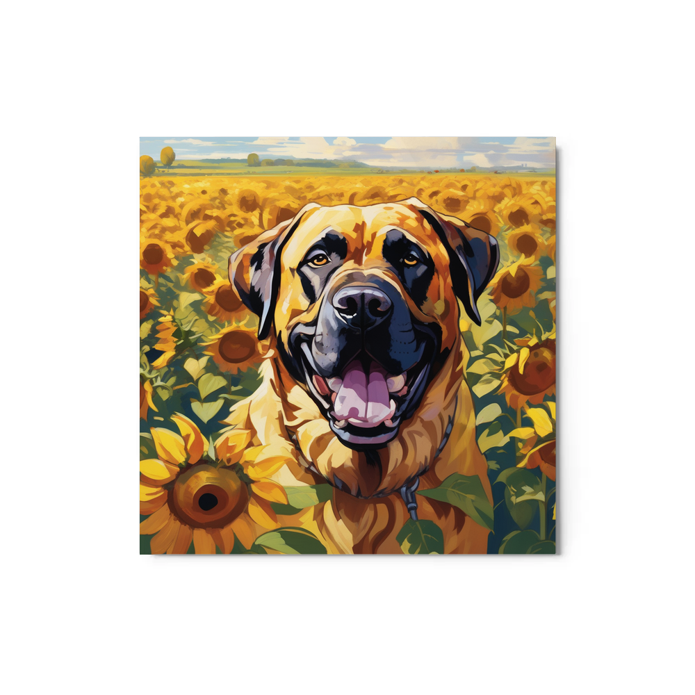 PugMug Custom Mastiff Metal Print