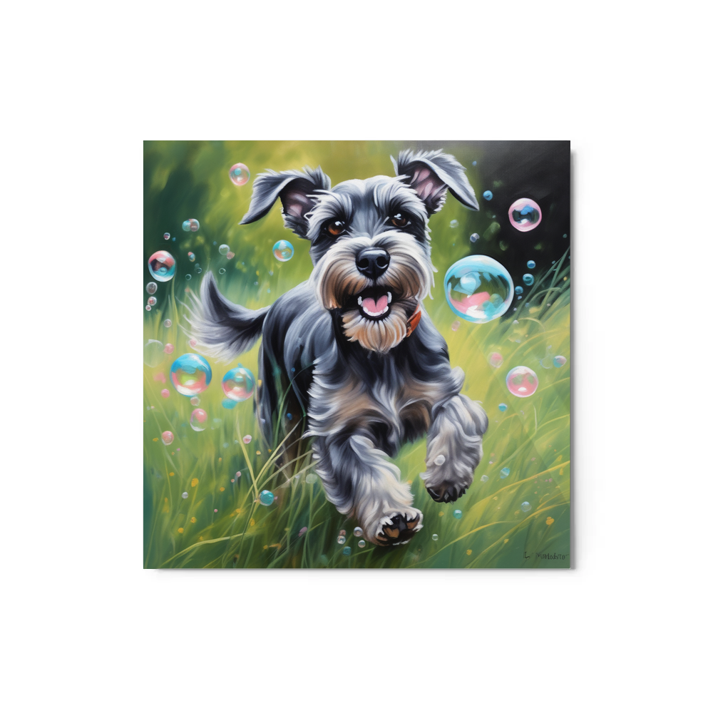 PugMug Custom Miniature Schnauzer Metal Print