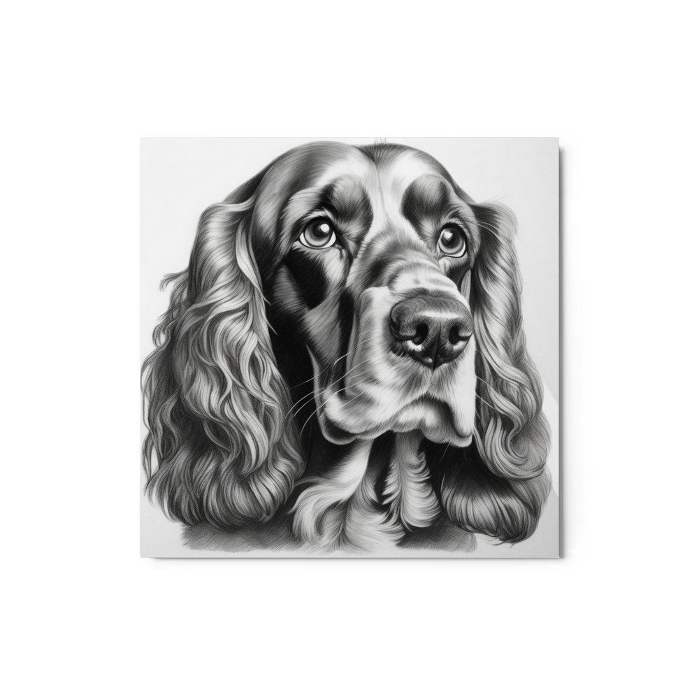 PugMug Custom English Cocker Spaniel Metal Print