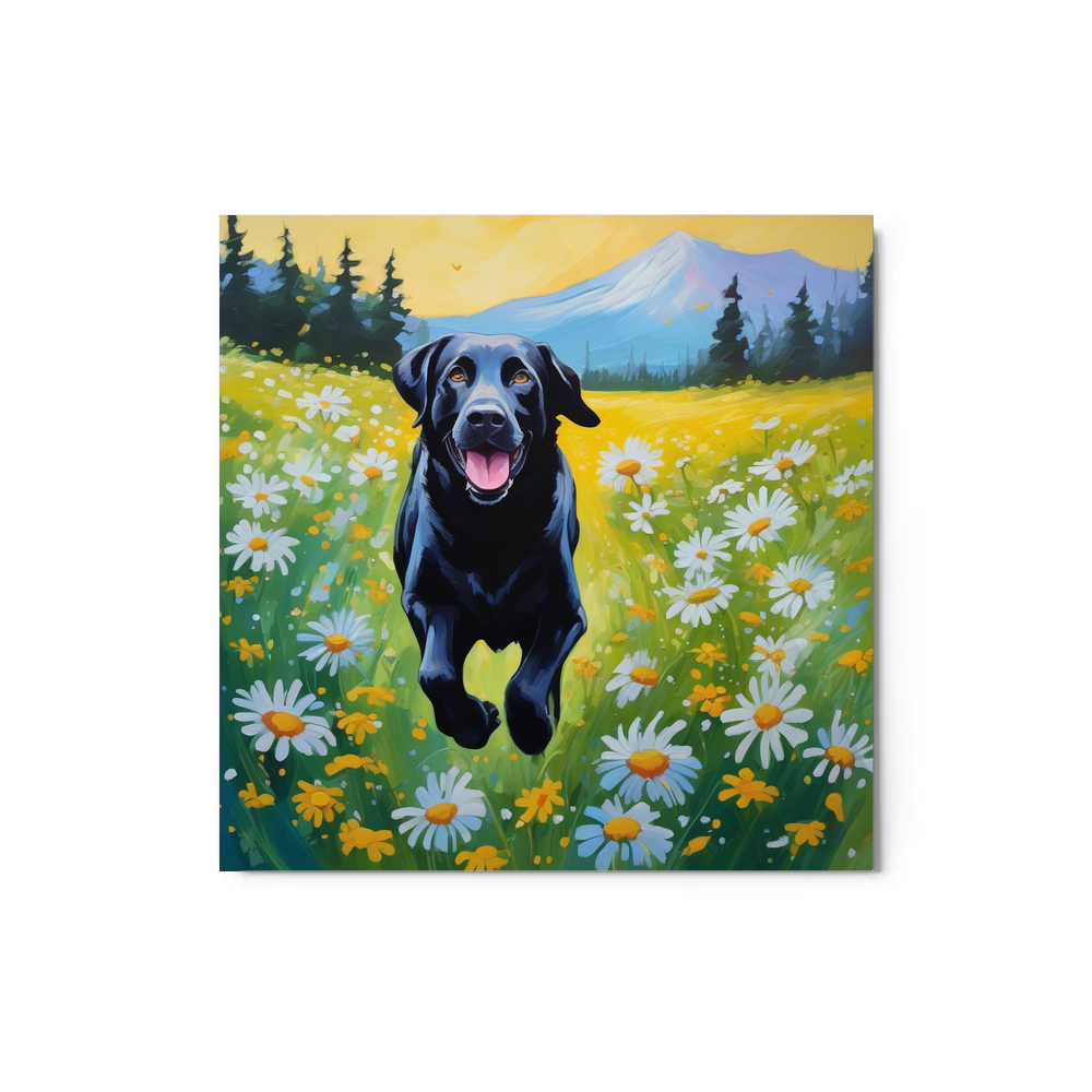 PugMug Custom Black Labrador Retriever Metal Print