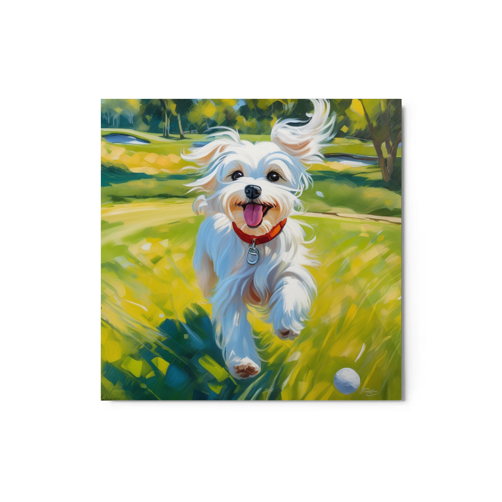 PugMug Custom Maltese Dog Metal Print
