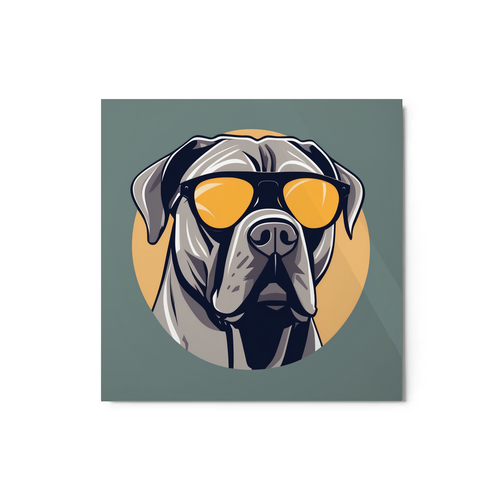 PugMug Custom Cane Corso Metal Print