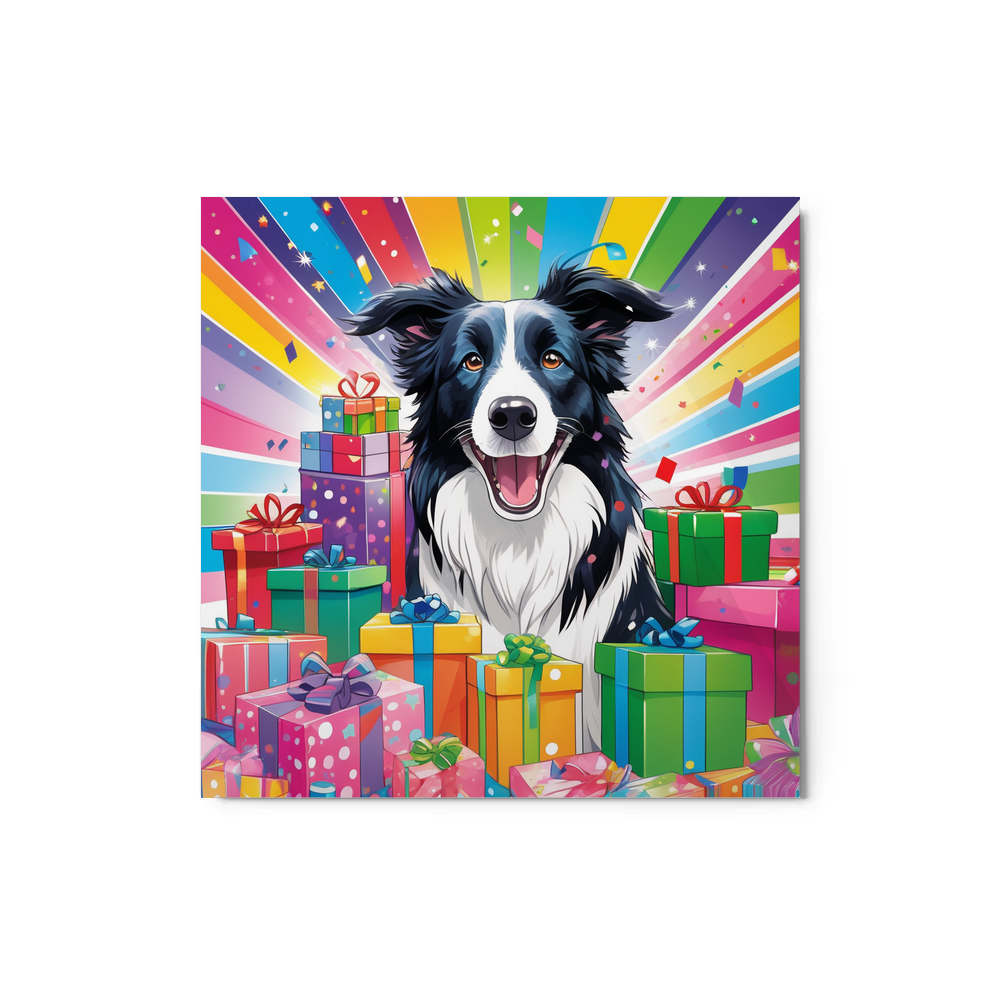 PugMug Custom Border Collie Metal Print