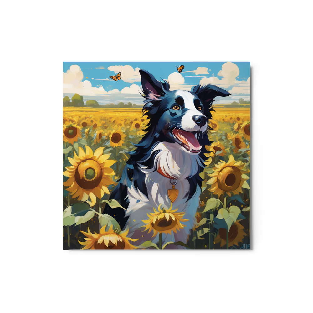 PugMug Custom Border Collie Metal Print