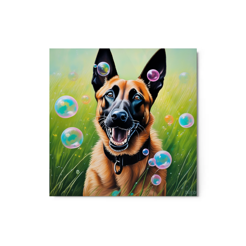 PugMug Custom Belgian Malinois Metal Print
