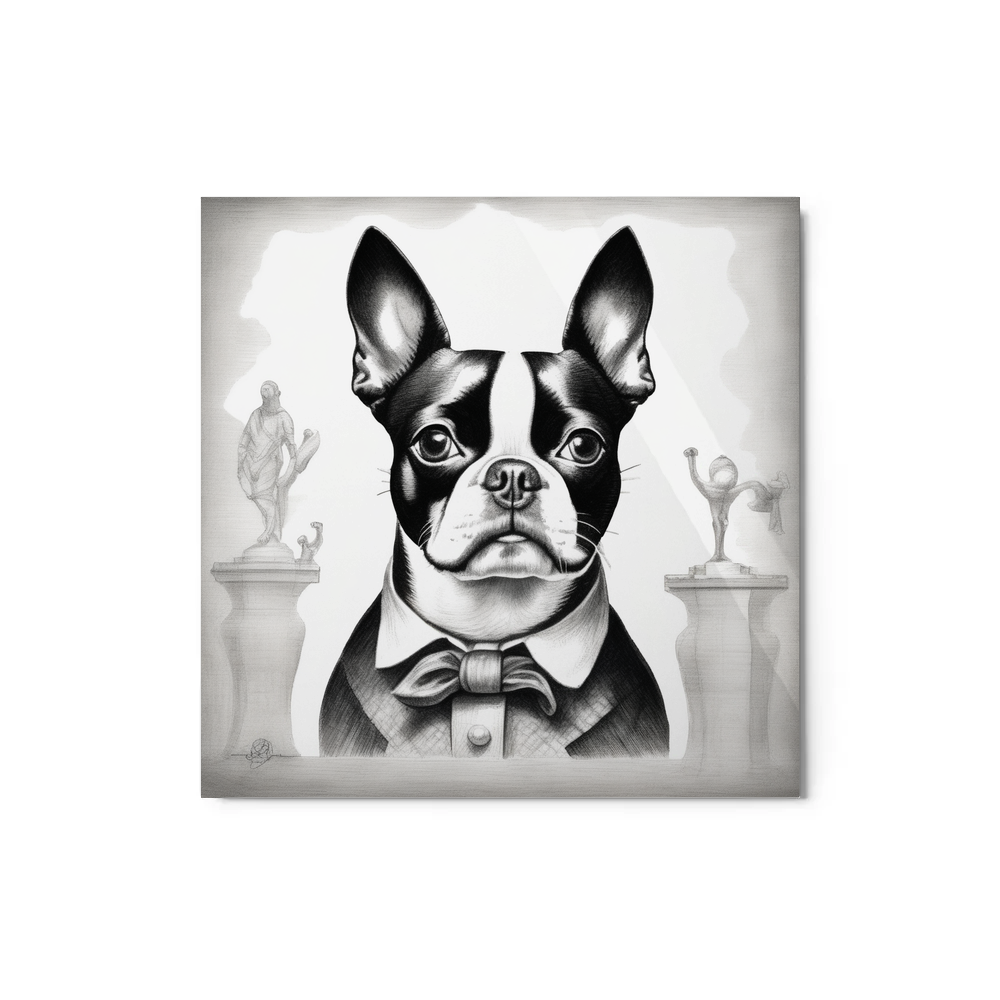 PugMug Custom Boston Terrier Metal Print