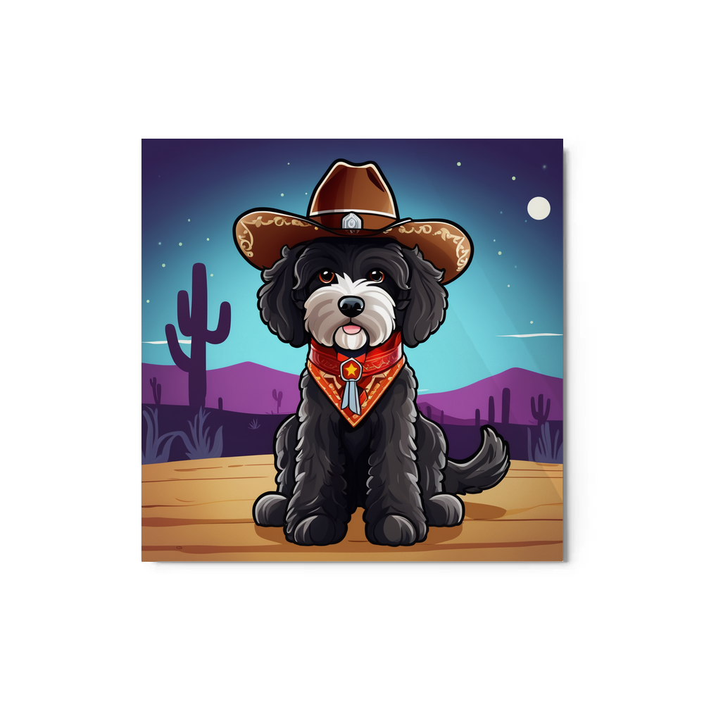 PugMug Custom Portuguese Water Dog Metal Print