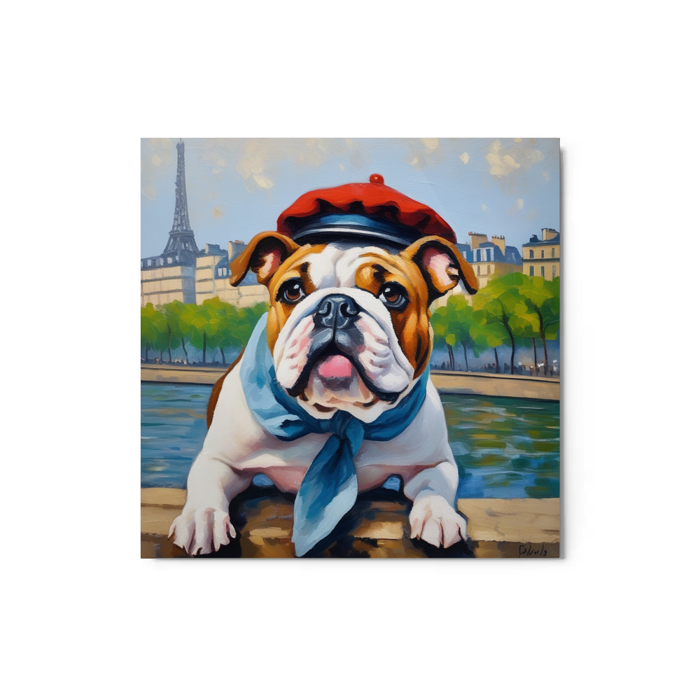 PugMug Custom Bulldog Metal Print
