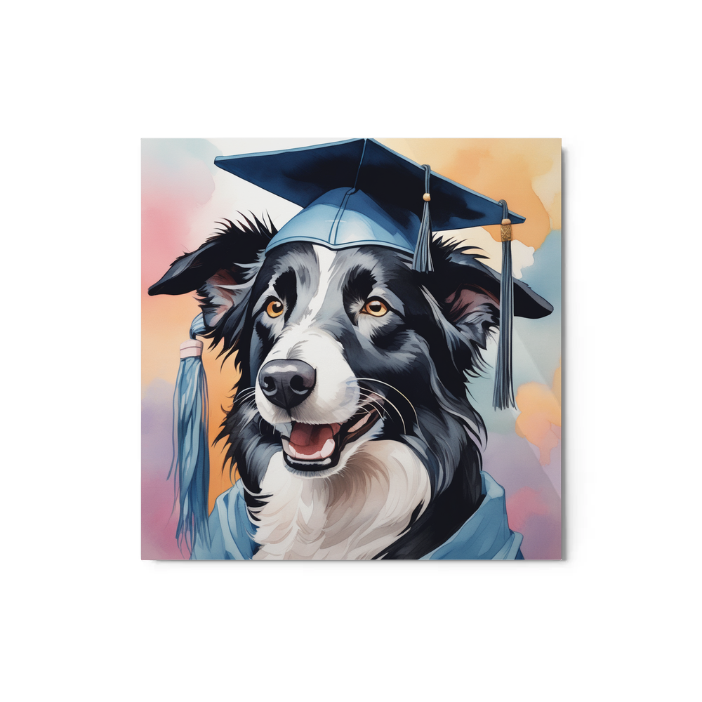 PugMug Custom Border Collie Metal Print