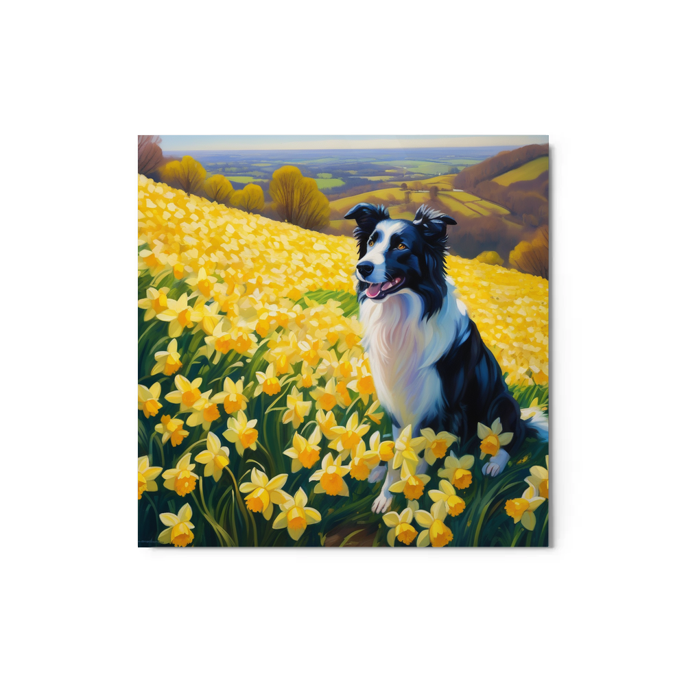 PugMug Custom Border Collie Metal Print
