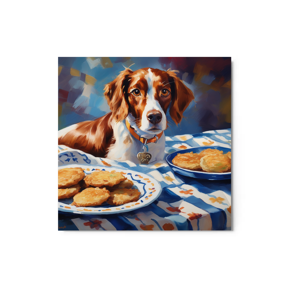 PugMug Custom Brittany Dog Metal Print