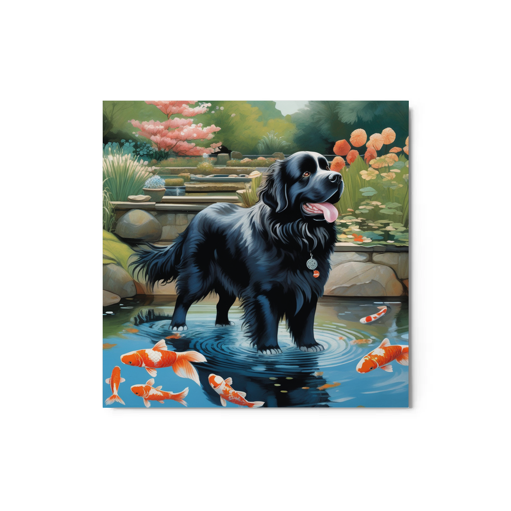 PugMug Custom Newfoundland Metal Print
