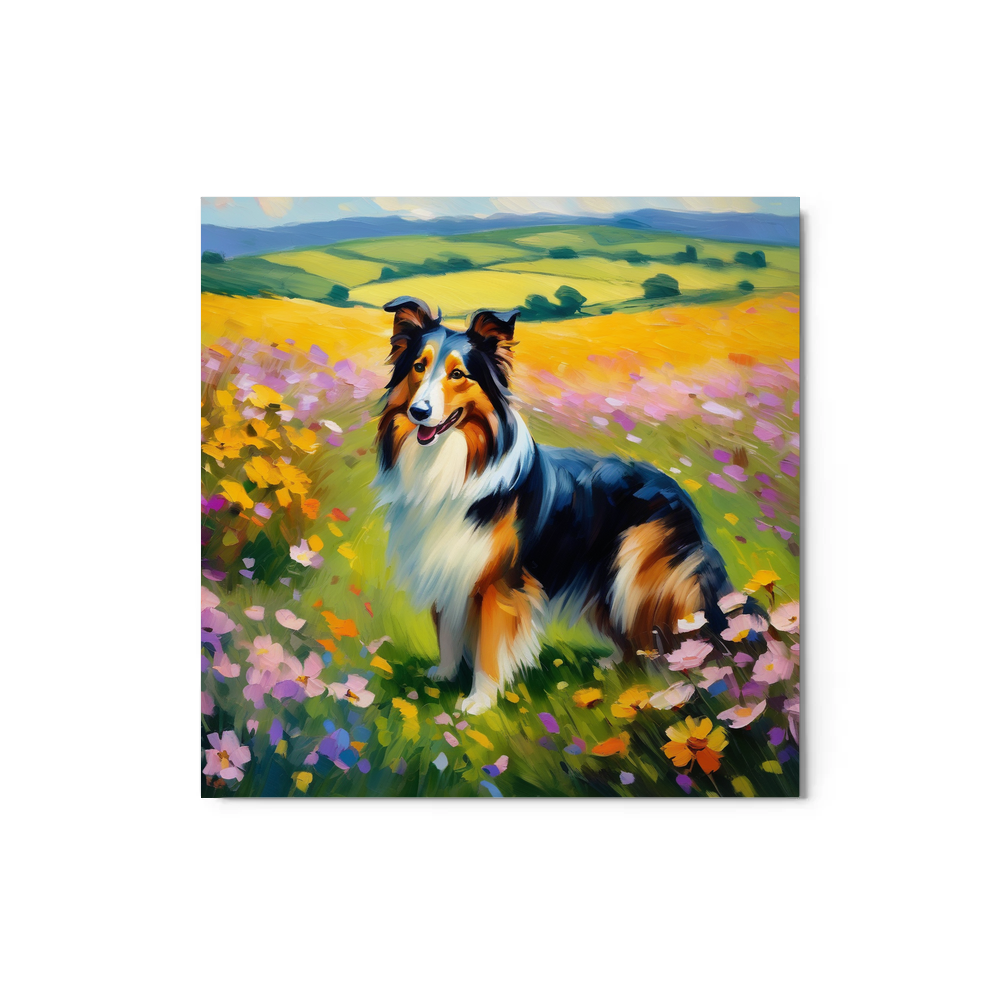 PugMug Custom Collie Metal Print