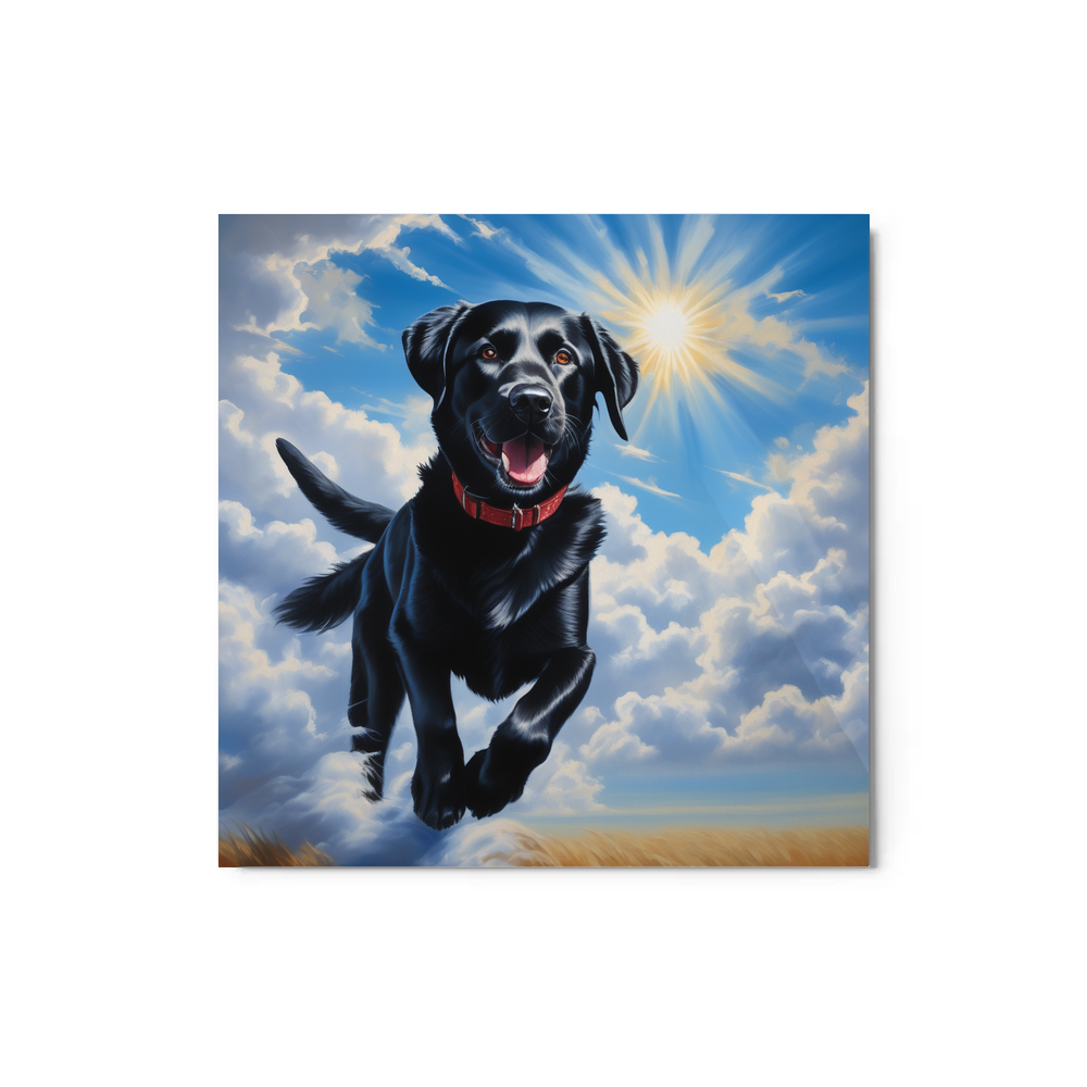 PugMug Custom Black Labrador Retriever Metal Print