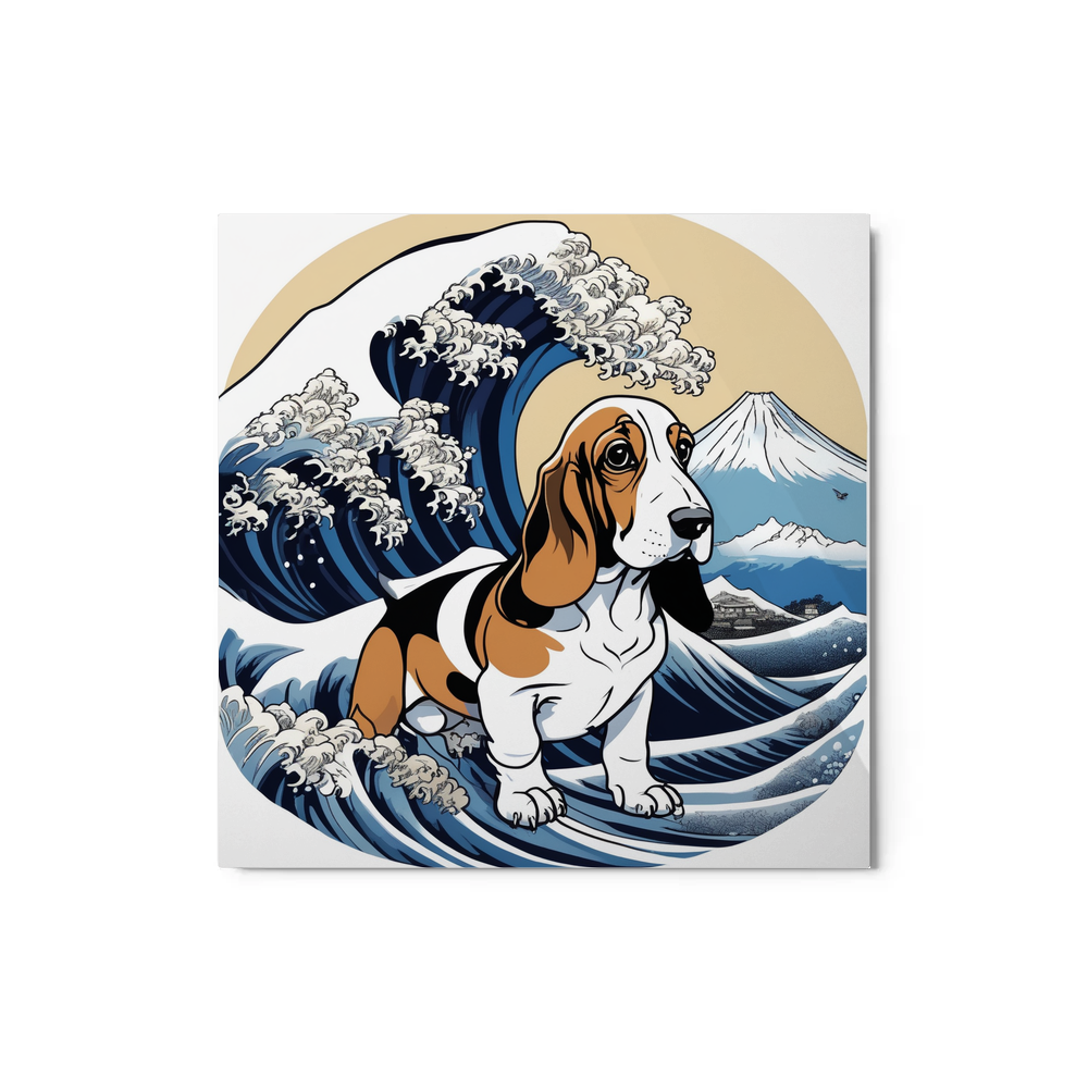 PugMug Custom Basset Hound Metal Print