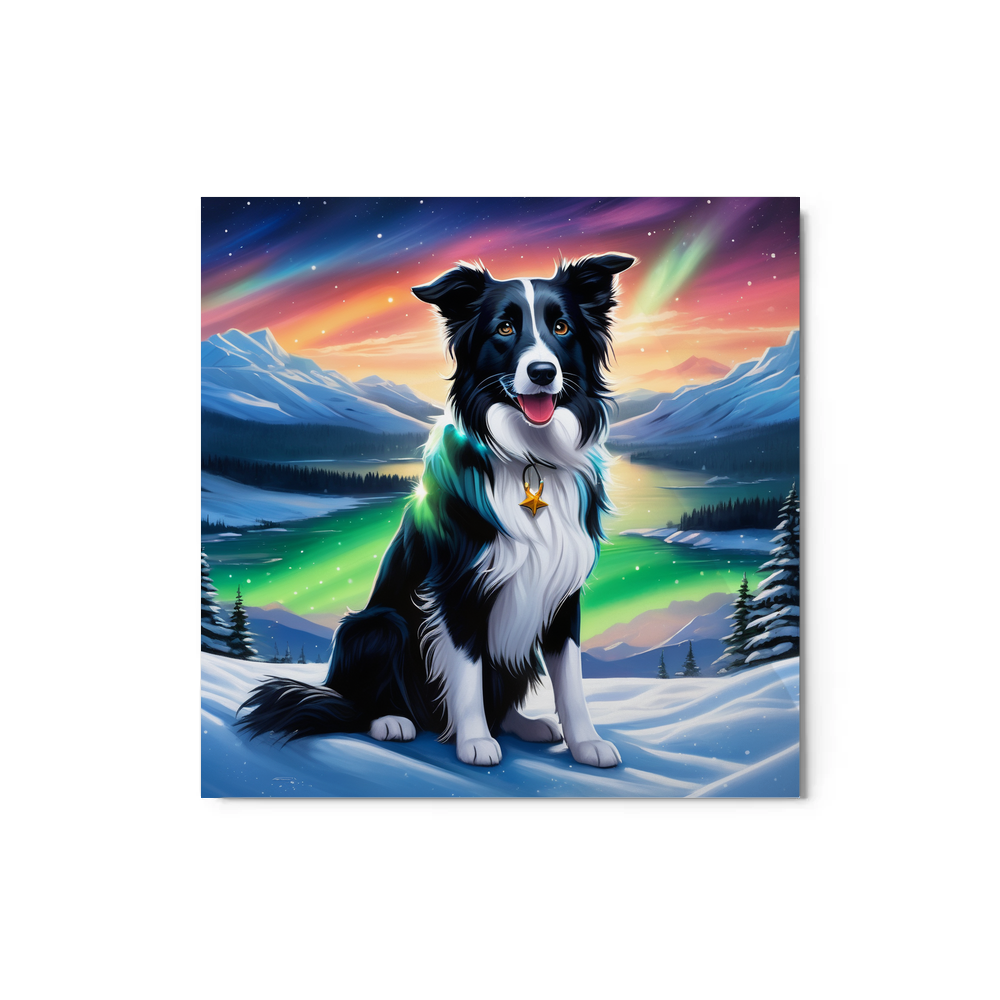 PugMug Custom Border Collie Metal Print