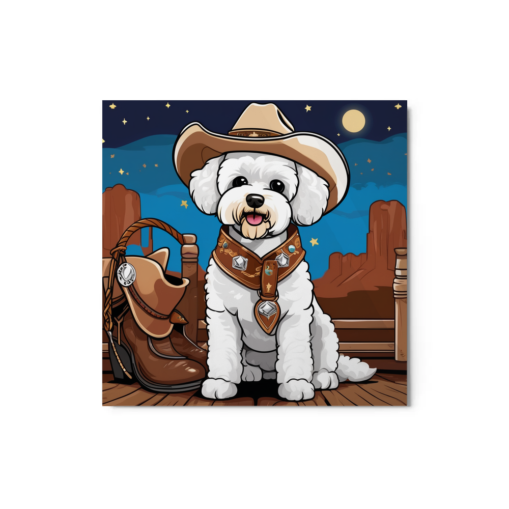 PugMug Custom Bichons Frise Metal Print