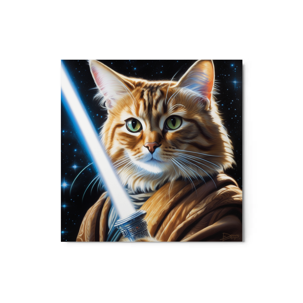 PugMug Custom Tabby Exotic Cat Metal Print