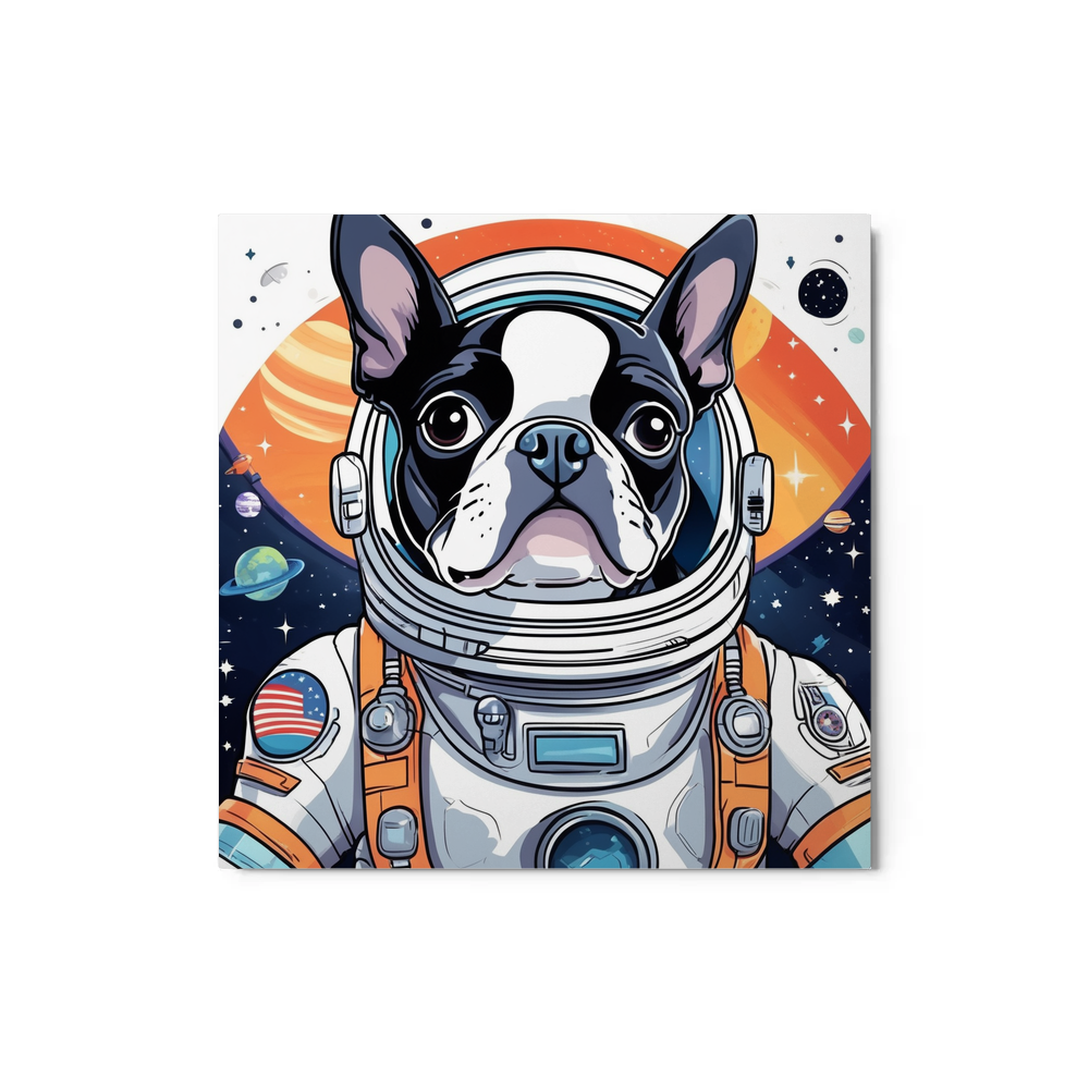PugMug Custom Boston Terrier Metal Print