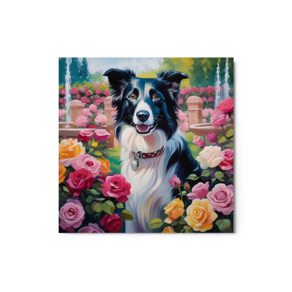 PugMug Custom Border Collie Metal Print