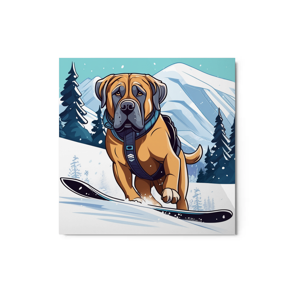 PugMug Custom Mastiff Metal Print