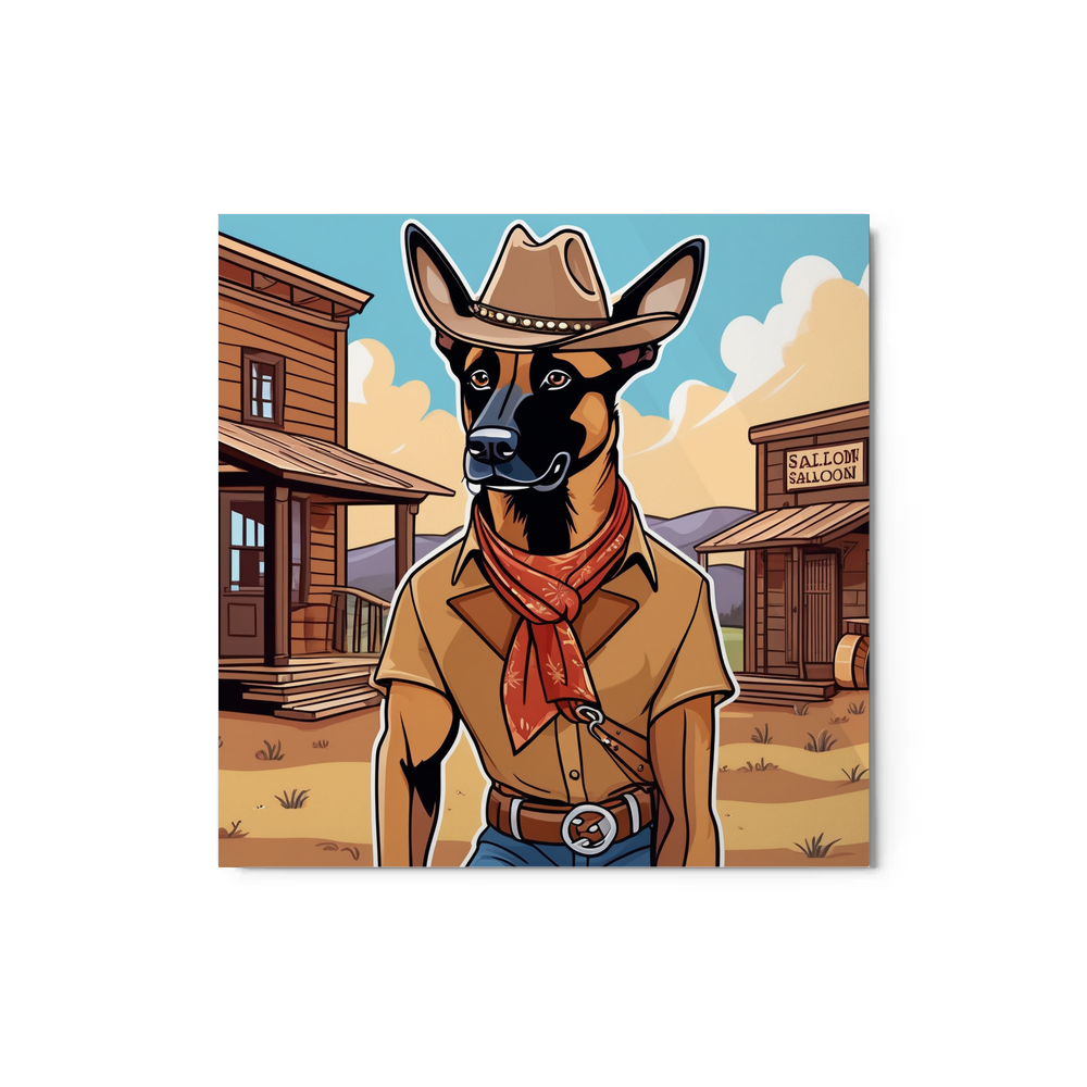 PugMug Custom Belgian Malinois Metal Print